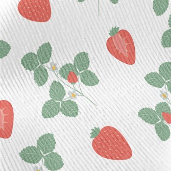 Plants Bearing Fresh Strawberr Standard Corduroy