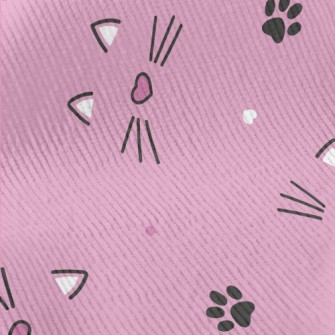 Cute Loving Cat Face Standard Corduroy