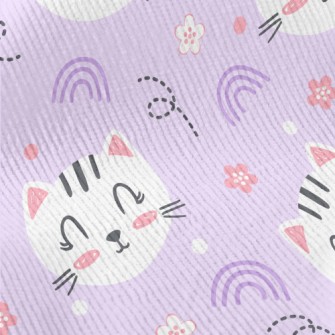 Happy Cute Smiling Cat Standard Corduroy