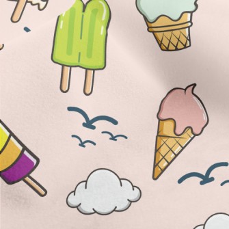 Cold And Sweet Ice Cream Micro Fleece