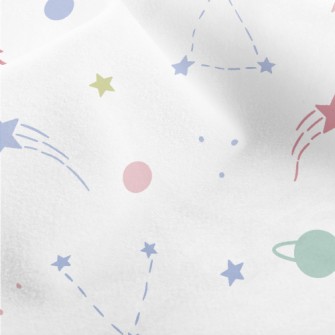 Cute Silhouette Of Cosmic Star Micro Fleece