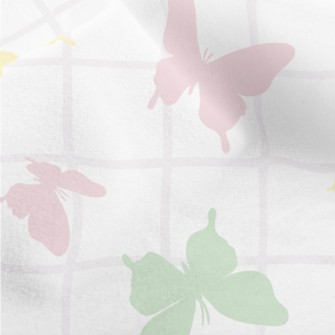 Color Silhouette Of Butterfly Micro Fleece
