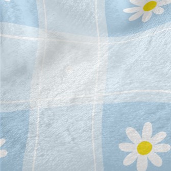 Beautiful Water Blue Flower Pl Minky