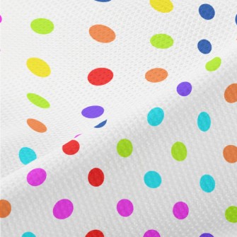 Brightly Colored Dots Piqué