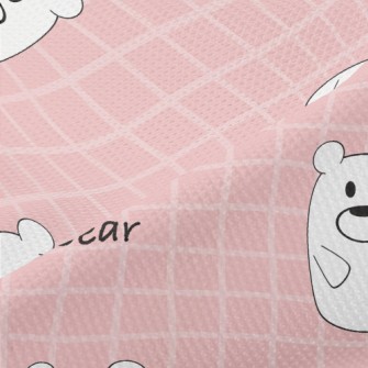 Pink And Cute White Bear And P Piqué