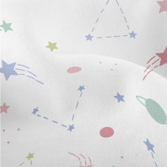 Cute Silhouette Of Cosmic Star Lightweight Performance Linen