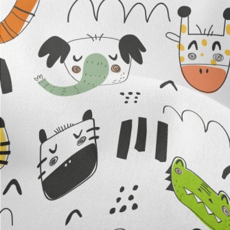 Simple Sleeping Animals Lightweight Performance Linen