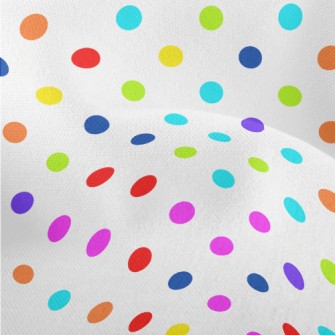 Brightly Colored Dots Lightweight Performance Linen