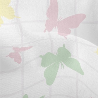 Color Silhouette Of Butterfly Lightweight Performance Linen