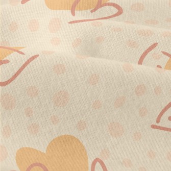 Orange Pink Hearts And Irregul Modern Jersey