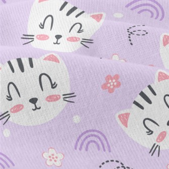 Happy Cute Smiling Cat Modern Jersey