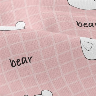 Pink And Cute White Bear And P Modern Jersey