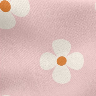 Simple And Neat Flowers Jersey Backed Fleece