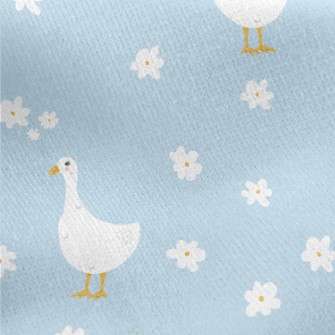 Cute Furry Goose Jersey Backed Fleece