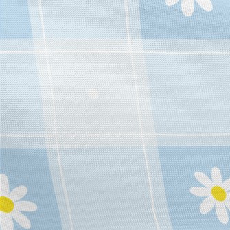 Beautiful Water Blue Flower Pl Pongee