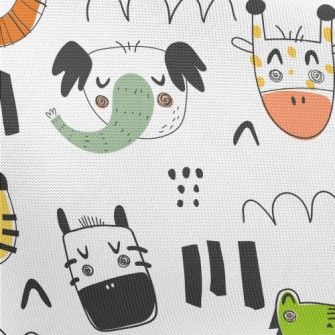 Simple Sleeping Animals Pongee