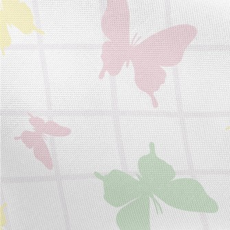 Color Silhouette Of Butterfly Pongee