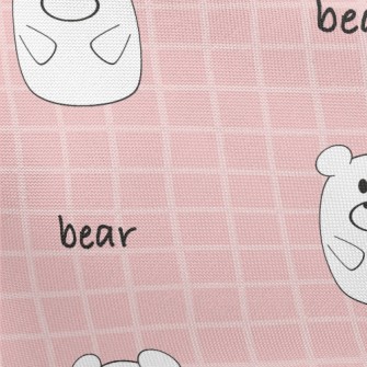 Pink And Cute White Bear And P Pongee