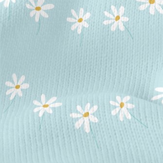 Cute Little White Flowers Stretch Jersey