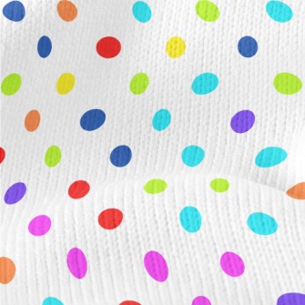 Brightly Colored Dots Stretch Jersey