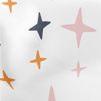 Stars Of Different Sizes Lightweight Cotton Poplin