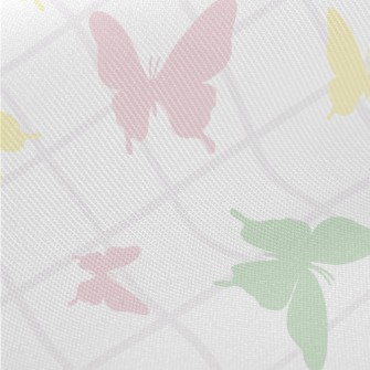 Color Silhouette Of Butterfly Midweight Cotton Poplin