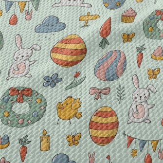 Easter Celebration Supplies Birdseye Piqué