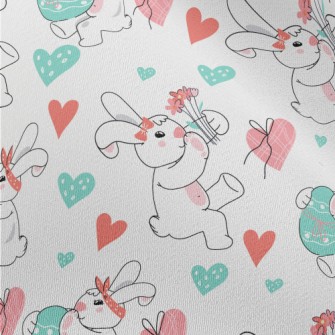 Cute Bunny Celebrating Easter Chiffon