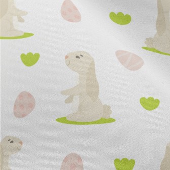 Elegant Bunny And Easter Eggs Chiffon