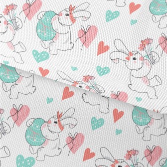 Cute Bunny Celebrating Easter Waterproof Oxford