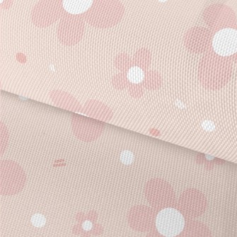 Hand Drawn Pink Flowers Waterproof Oxford