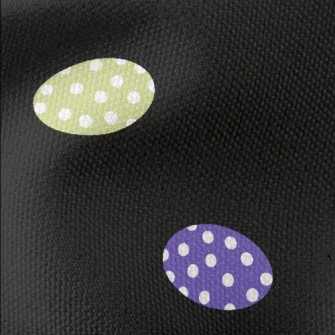 Colorful Polka Dot Eggs Waterproof Canvas