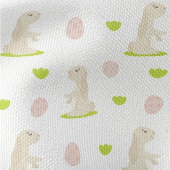 Elegant Bunny And Easter Eggs Waterproof Canvas