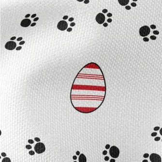 Footprints And Easter Eggs Waterproof Canvas
