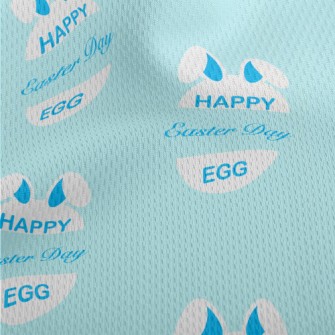 Cartoon Happy Easter Athletic Mesh Flat Back