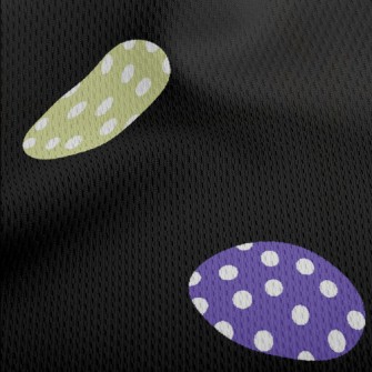 Colorful Polka Dot Eggs Athletic Mesh Flat Back