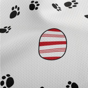 Footprints And Easter Eggs Athletic Mesh Flat Back