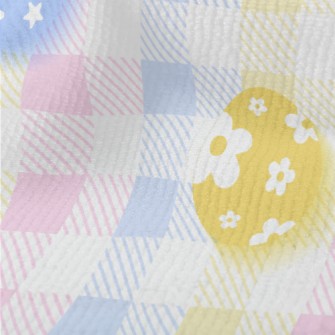 Cute Easter Eggs And Plaid Terry