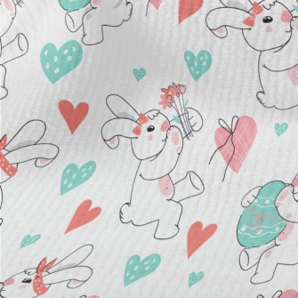 Cute Bunny Celebrating Easter Terry