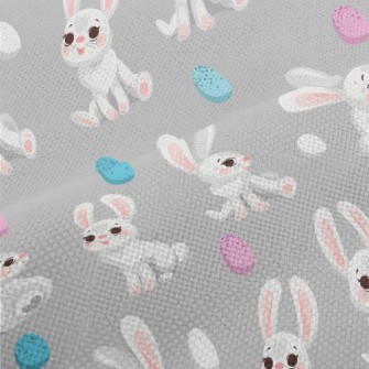 Happy Cartoon White Rabbit Performance Linen