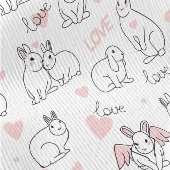 Valentine&#39;s Day Happy Bunn Standard Corduroy