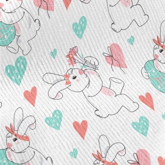 Cute Bunny Celebrating Easter Standard Corduroy