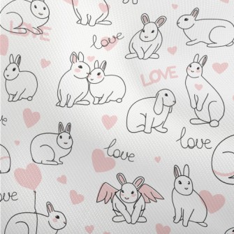 Valentine&#39;s Day Happy Bunn Dobby