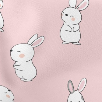 Cute Cartoon Baby Bunny Stretch Ponte