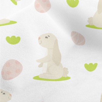 Elegant Bunny And Easter Eggs Micro Fleece