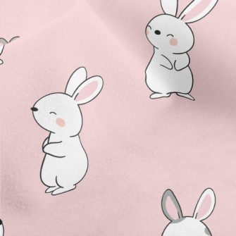 Cute Cartoon Baby Bunny Micro Fleece