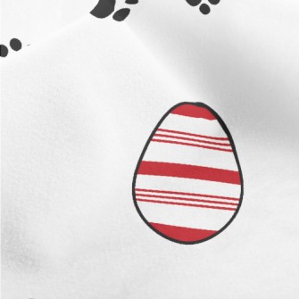 Footprints And Easter Eggs Micro Fleece