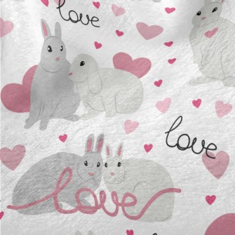 Happy Couple Rabbit Minky