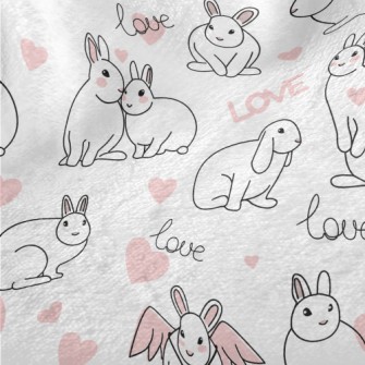 Valentine&#39;s Day Happy Bunn Minky
