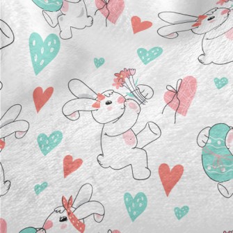 Cute Bunny Celebrating Easter Minky